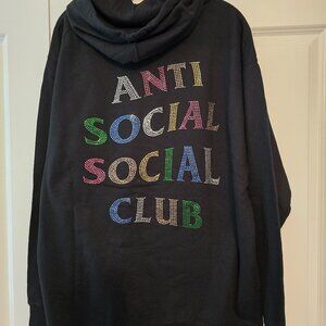 Anti Social Social Club Rhinestone Limited Edition Hoodie XL